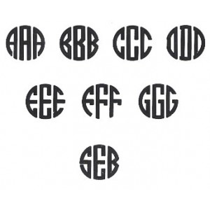 Free Circle Monogram Fonts