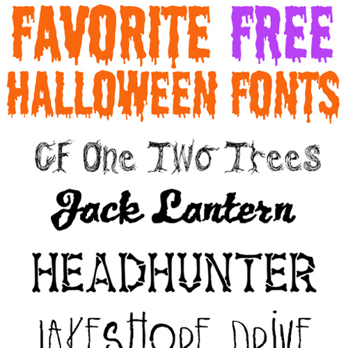 Free Halloween Fonts