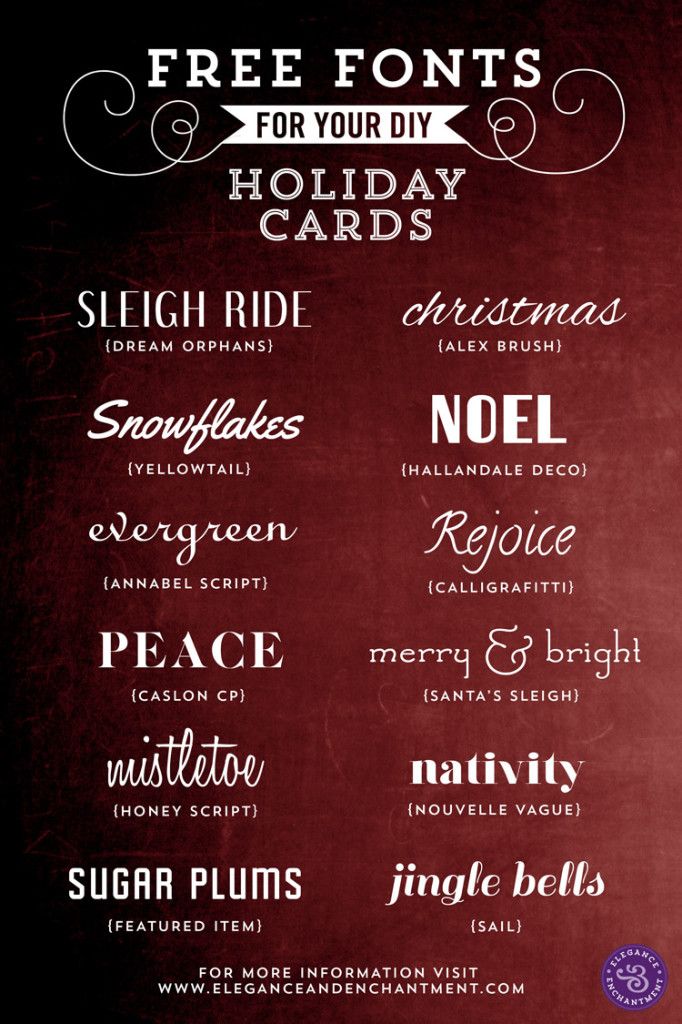 Free Holiday Fonts
