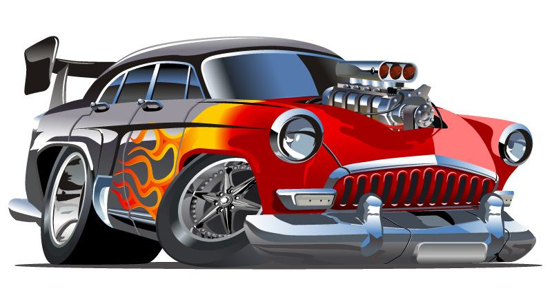 Free Hot Rod Cartoon Cars