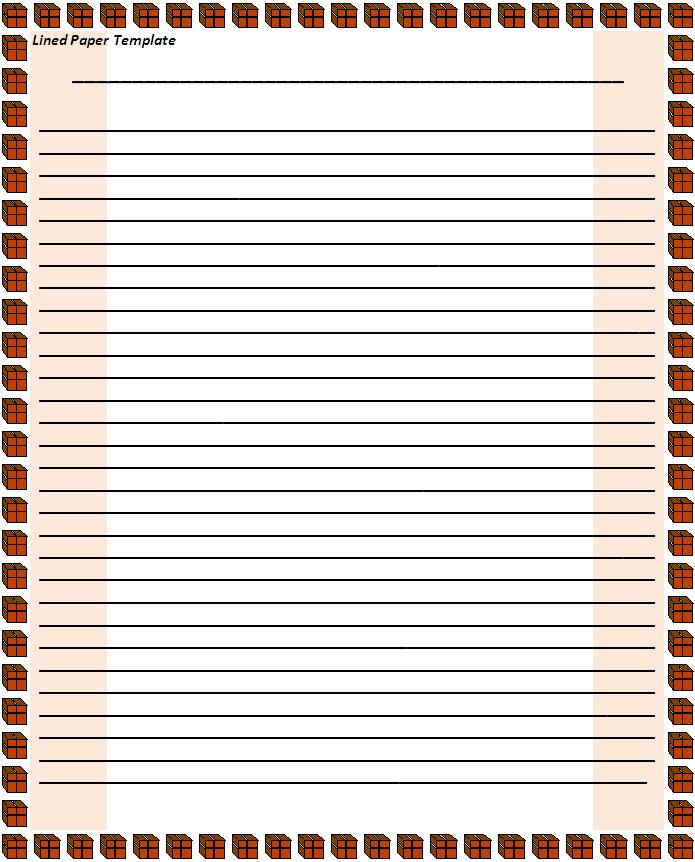 Free Lined Paper Template Word Free Lined Paper Template Word