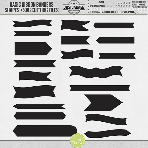 Free Photoshop Shapes Banner Ribbon