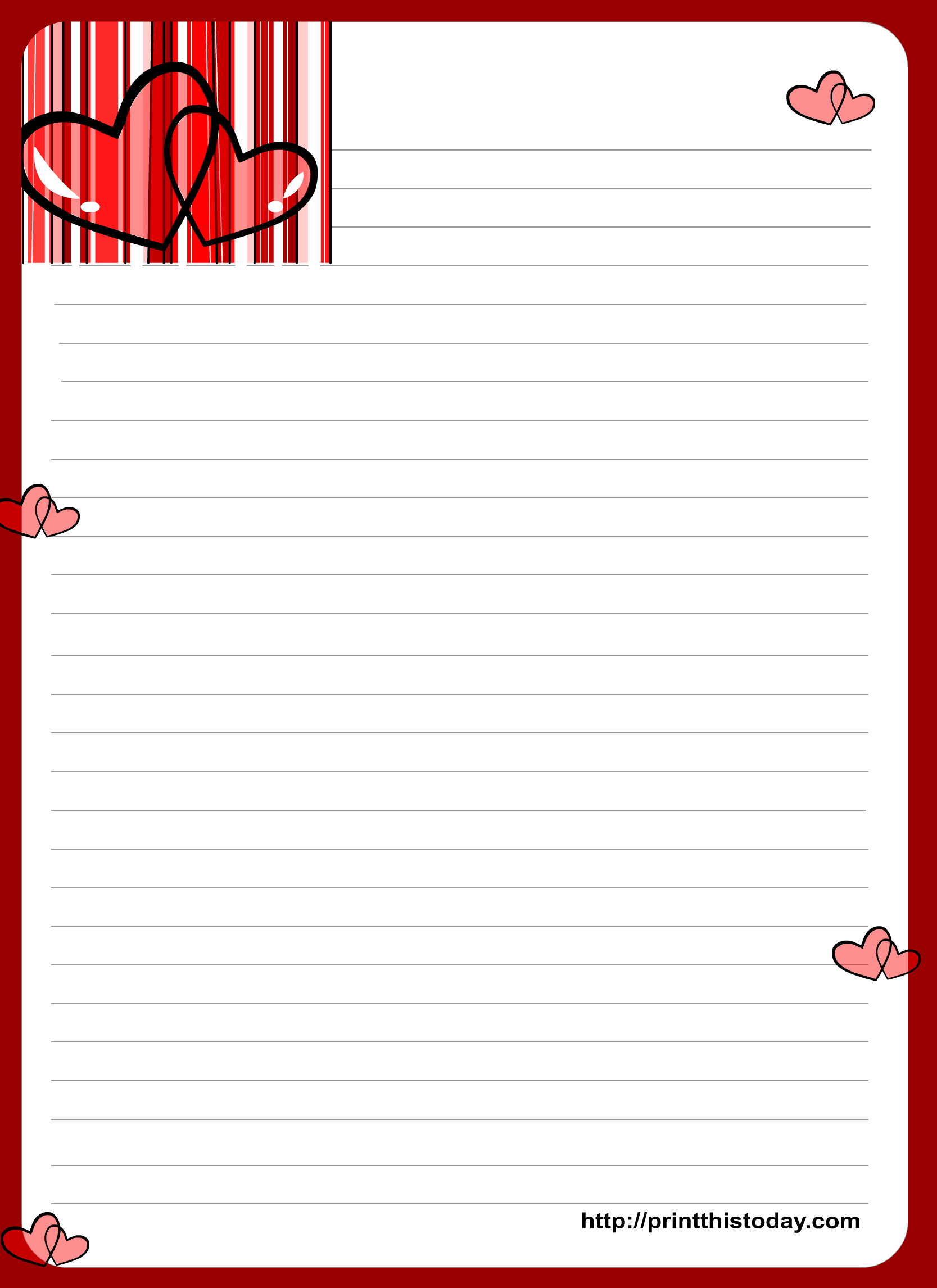 Free Printable Love Letter Paper