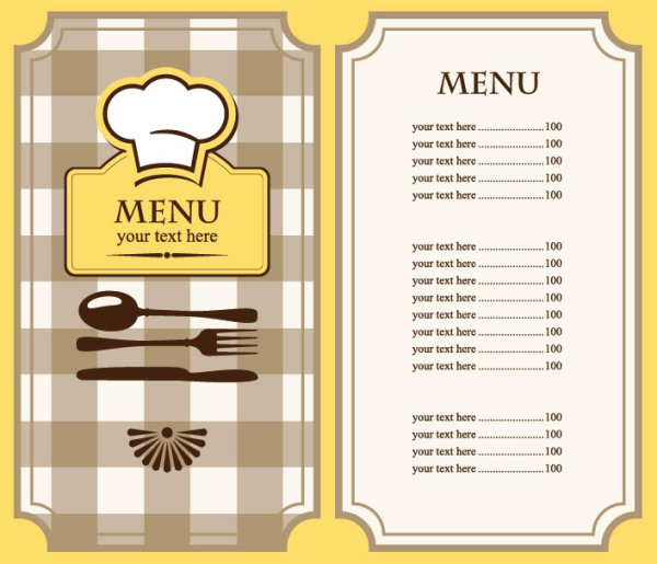 Free Restaurant Menu Design Templates