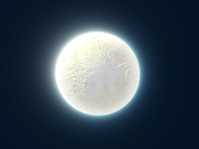 Free Vector Glowing Moon