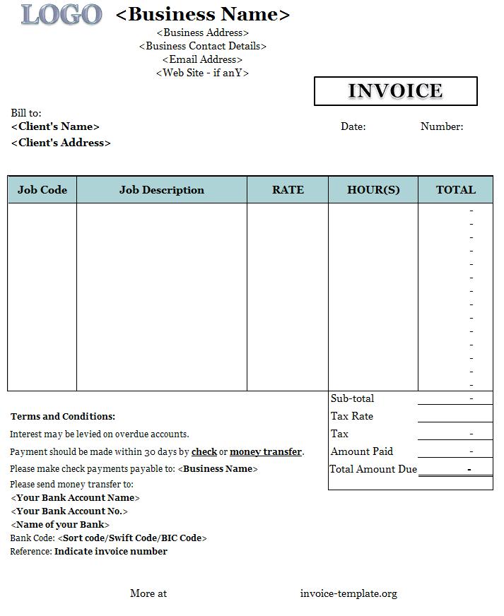 18 Freelance Invoice Design Images