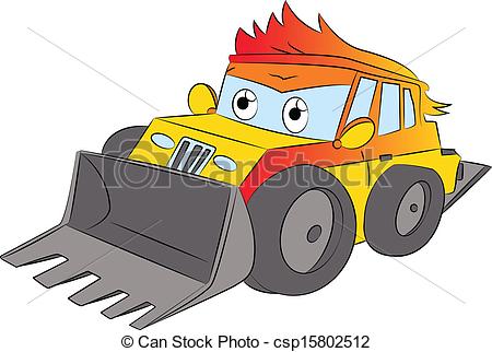 Front End Loader Clip Art Vector