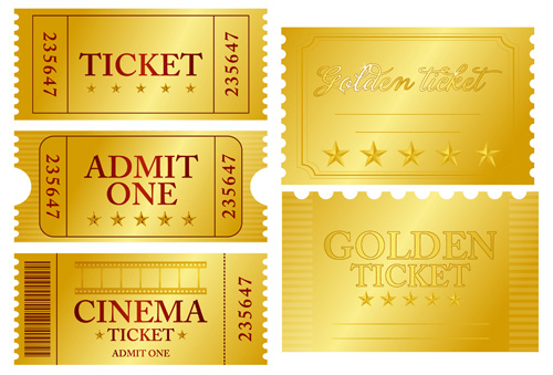 Golden Ticket Vector