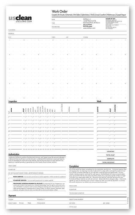 Graphic Design Work Order Form