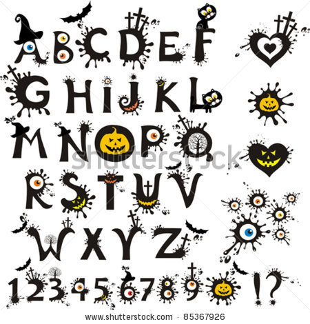 14 Scary Horror Fonts Alphabet Images