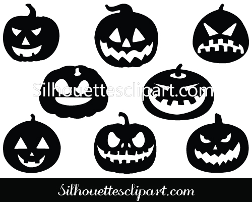 Halloween Pumpkin Silhouette Clip Art