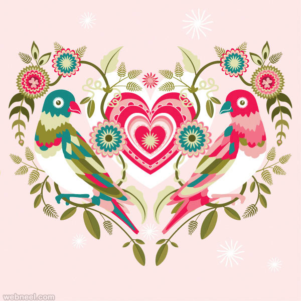 Happy Valentine's Day Birds