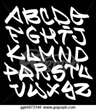 Hip Hop Graffiti Font Alphabet