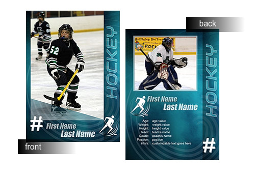 Hockey Trading Card Template Free