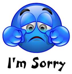 I'm Sorry Smiley-Face I'm Sorry Smiley-Face