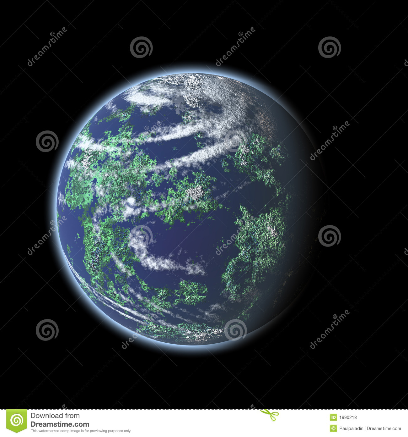 Illustration Earth Globe