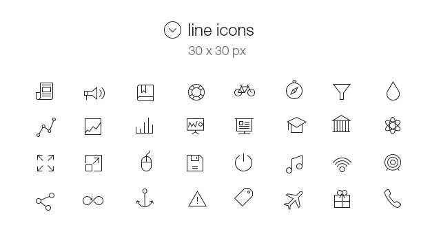 9 IOS 7 Line Icons Images