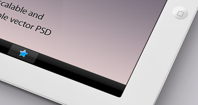 iPad Landscape PSD Mockup iPad Landscape PSD Mockup