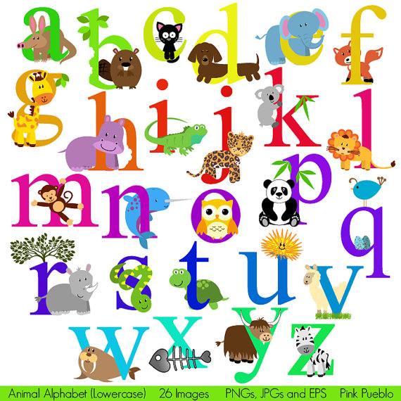 Jungle Animal Alphabet Letters