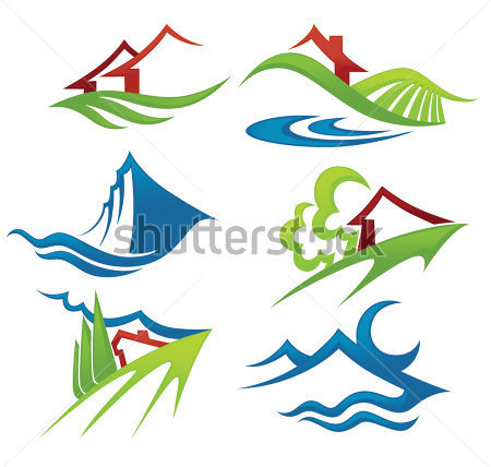 Landscape Graphic Symbols Vector Free