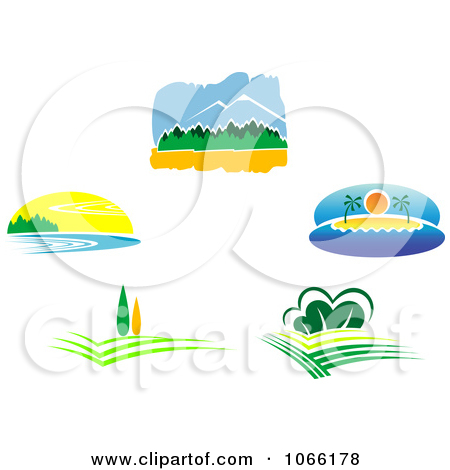 Landscape Logos Clip Art