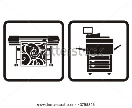 Large Format Printer Icon