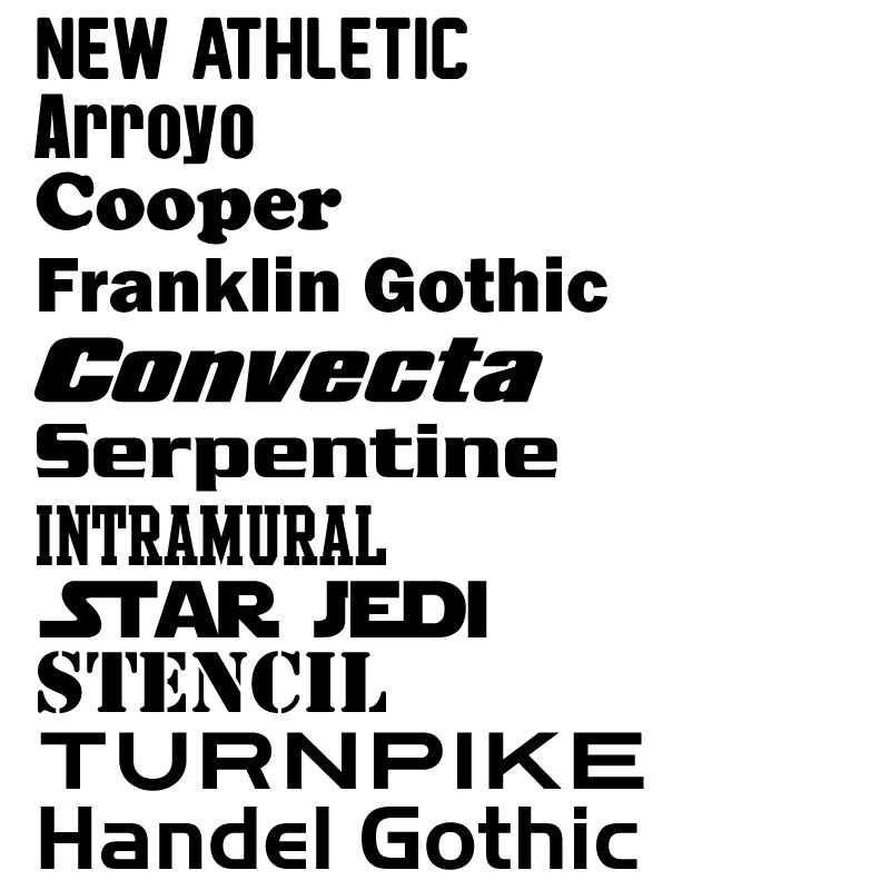 Letter and Number Fonts Letter and Number Fonts