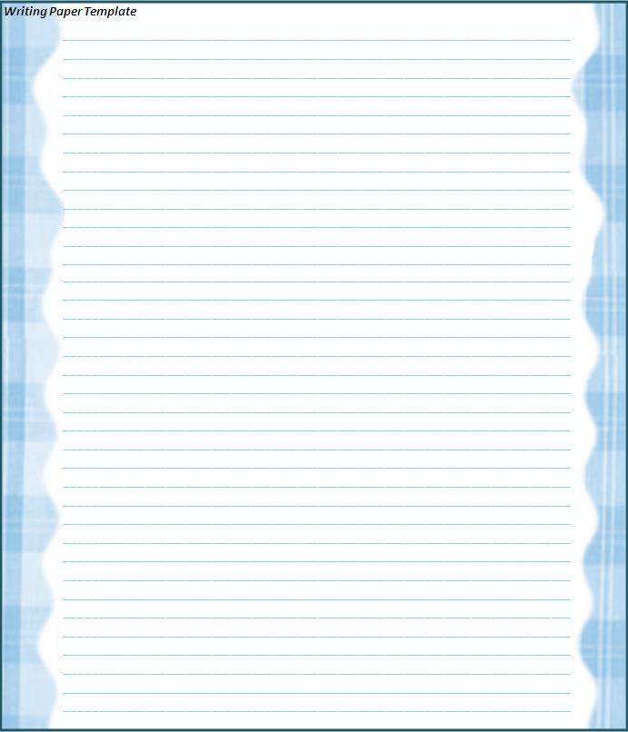 Line Paper Template for Word