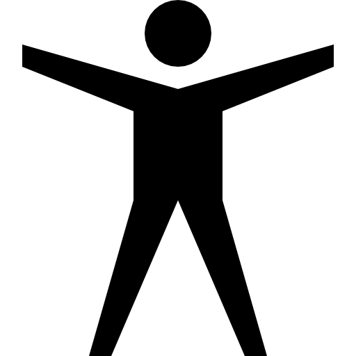 Man Standing with Arms Out