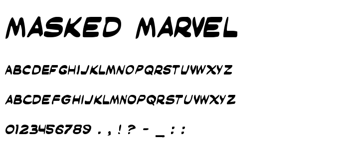 Marvel Comics Font