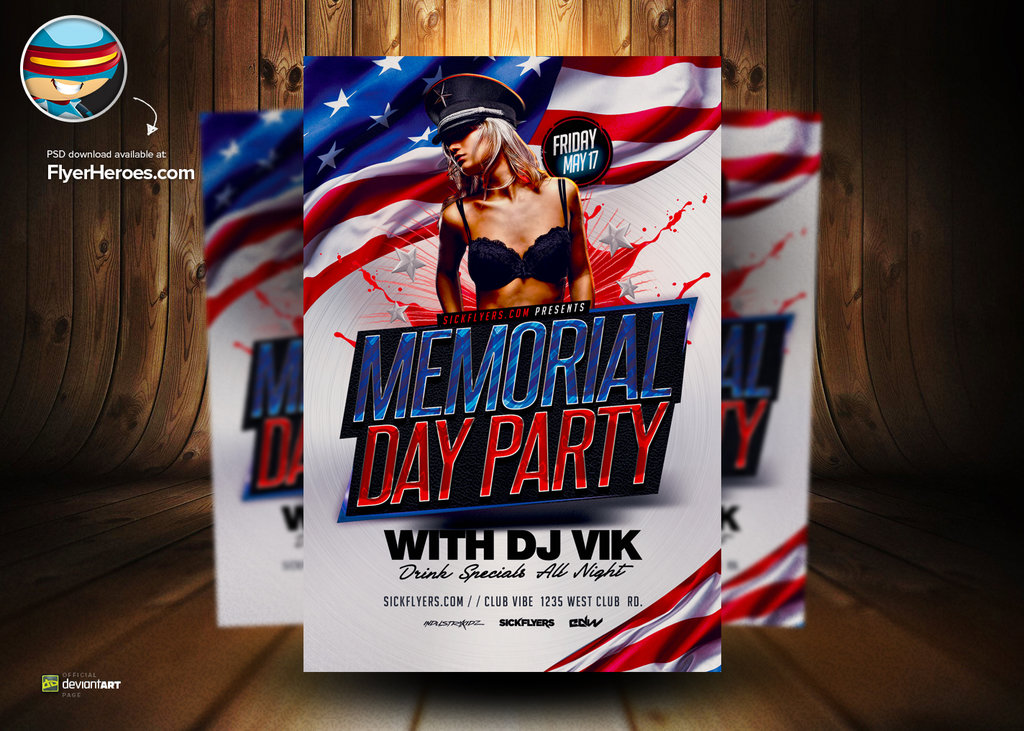 Memorial Day Flyer Template Free