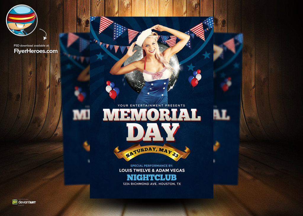 Memorial Day Flyer Template Free