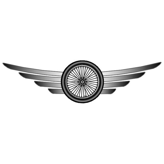 Motorcycle Clip Art Vector Wings