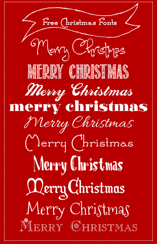 My Favorite Free Christmas Fonts