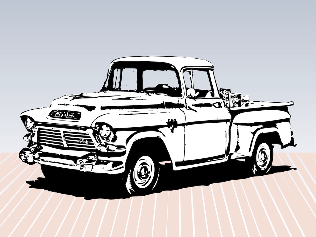 vintage truck clip art - photo #25