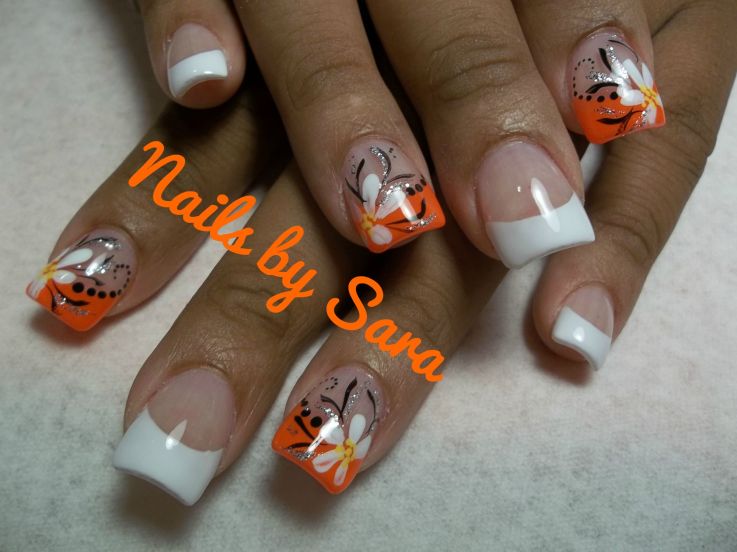 Orange Nail Designs