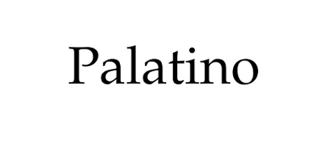 Palatino Font Example