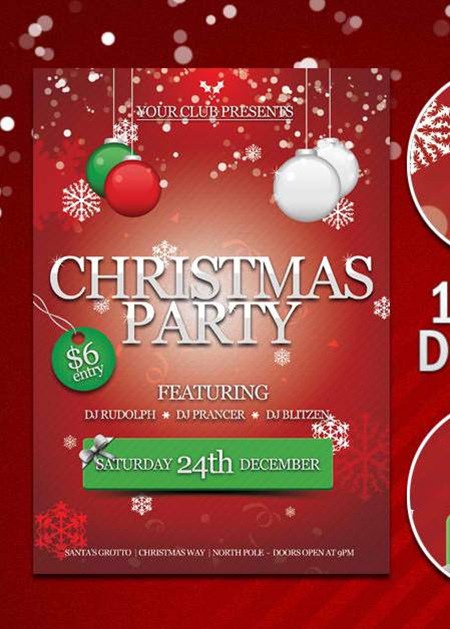 Printable Christmas Party Flyer Templates