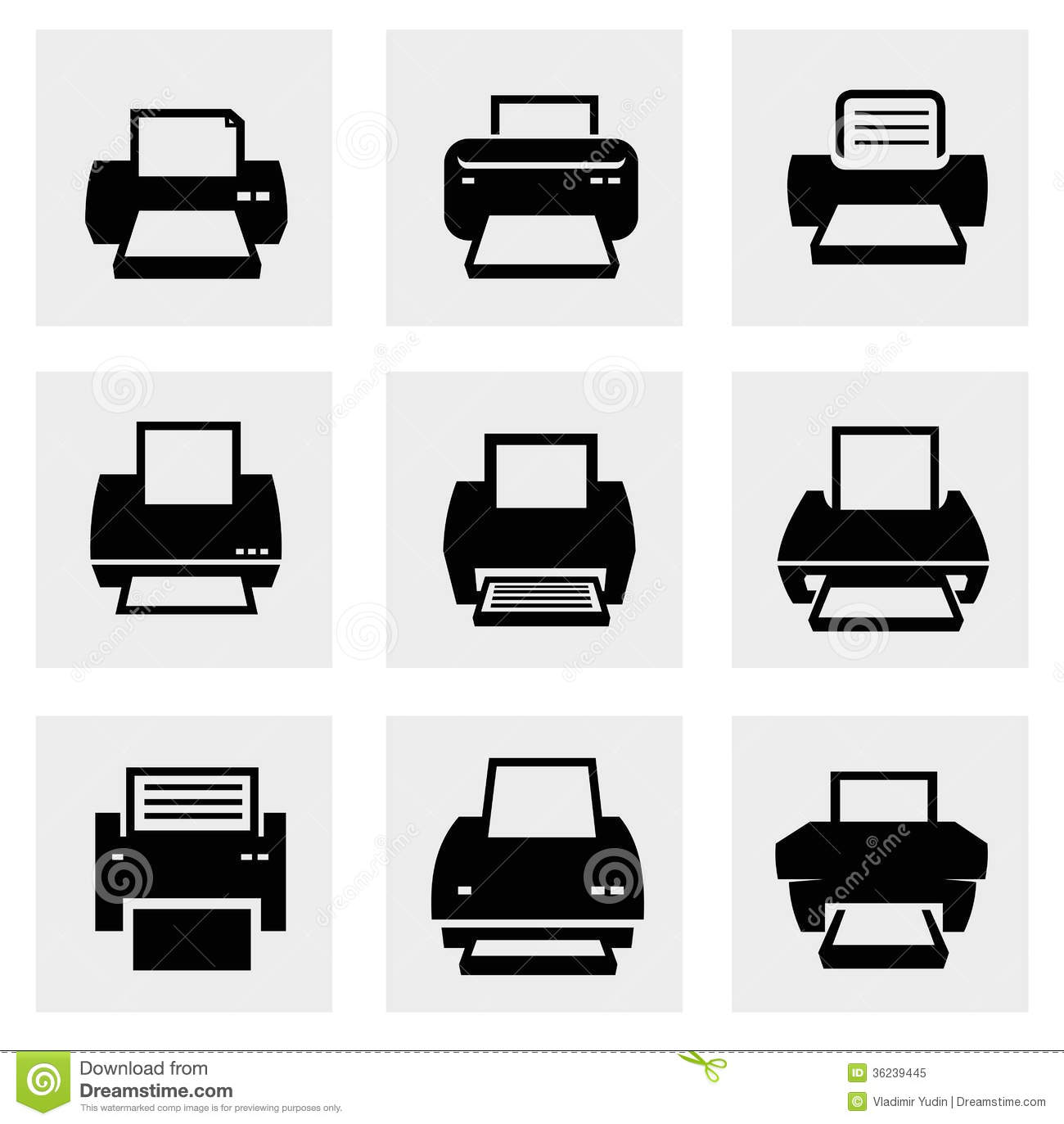 Printer Icon Vector Free