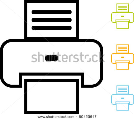 Printer Icon Vector