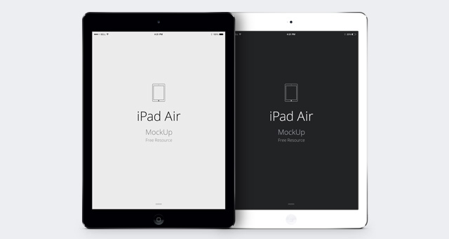 PSD Vector Mockup iPad Air