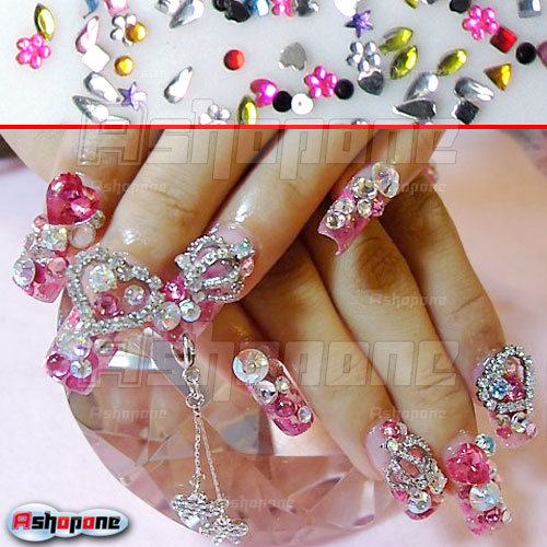 Rhinestone Nail Art Shapes