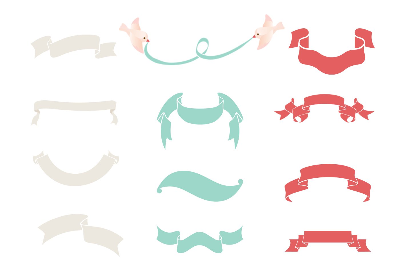 Ribbon Banner Vector Free