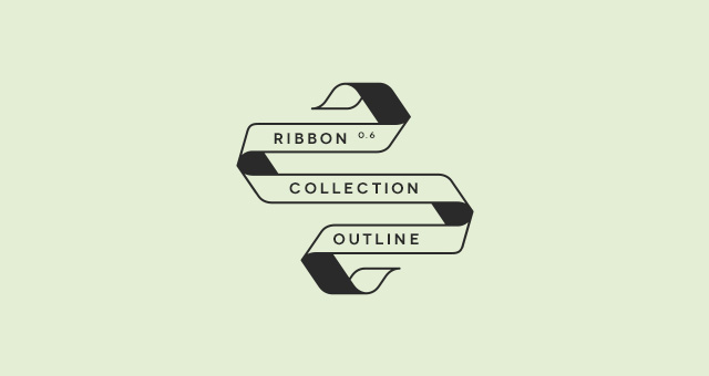 Ribbon Outline Vector