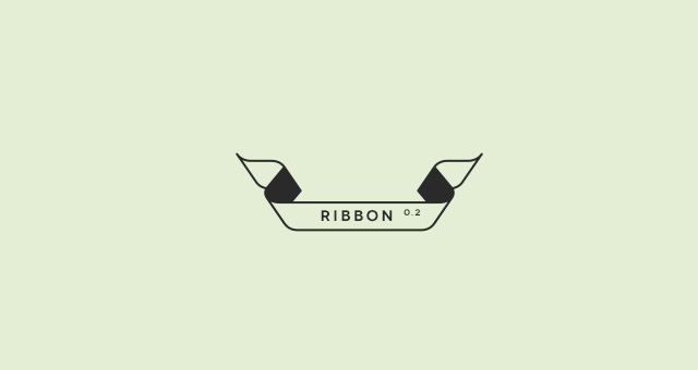 Ribbon Outline Vector