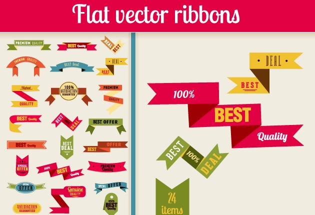 Ribbons Vector Design