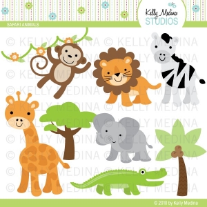 Safari Animal Clip Art