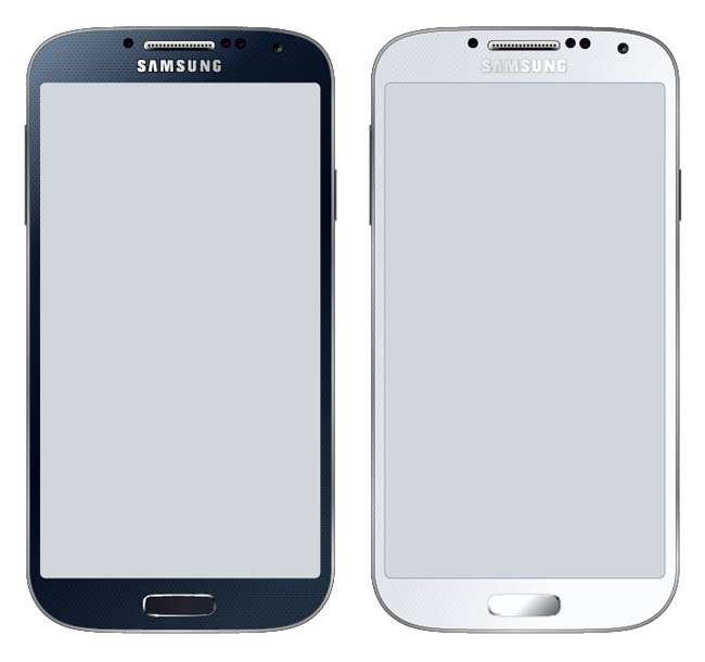 Samsung Galaxy S4 Mockup Vector Free