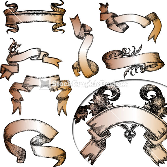 Scroll Banner Vector Illustration Scroll Banner Vector Illustration