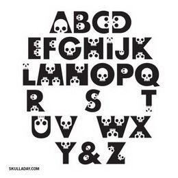 Skull Font Alphabet